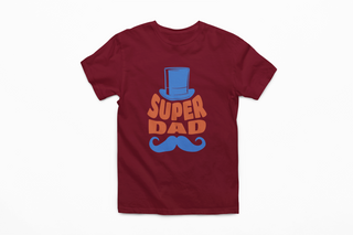 Super Dad - Moustache Half Sleeve T-Shirt