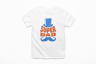 Super Dad - Moustache Half Sleeve T-Shirt