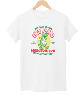 Dinosaur Stomps Mesozoic Era Kids T-Shirt