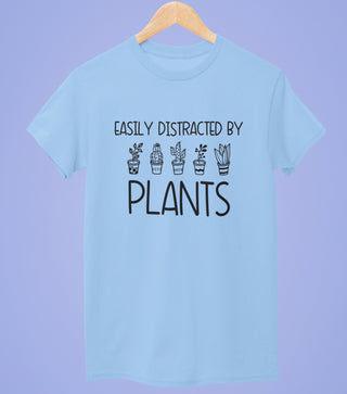 Easily Distracted By Plants Half Sleeve T-Shirt