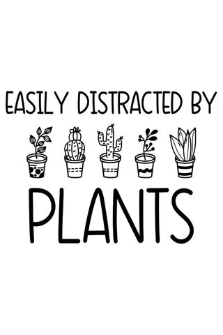 Easily Distracted By Plants Half Sleeve T-Shirt