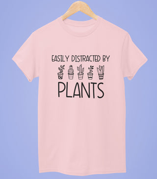 Easily Distracted By Plants Half Sleeve T-Shirt