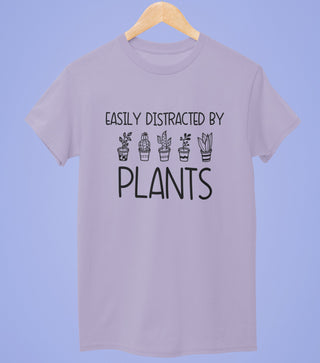 Easily Distracted By Plants Half Sleeve T-Shirt