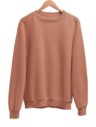 Plain Sweatshirt Coral