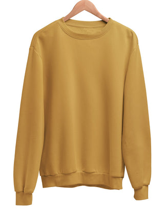 Plain Sweatshirt Mustard Yellow