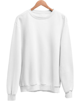 Plain Sweatshirt White