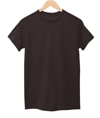 Plain T-Shirt Coffee Brown