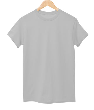 Plain T-Shirt Grey Melange