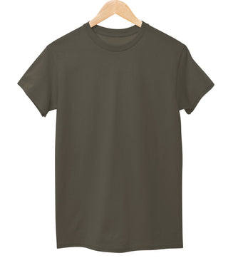 Plain T-Shirt Olive Green