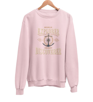 World Explorer Heart Discoverer Sweatshirt