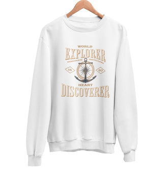 World Explorer Heart Discoverer Sweatshirt