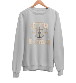 World Explorer Heart Discoverer Sweatshirt