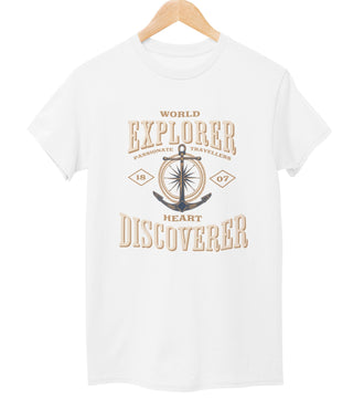 World Explorer Heart Discoverer Tee