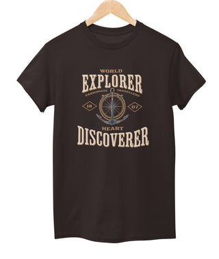 World Explorer Heart Discoverer Tee