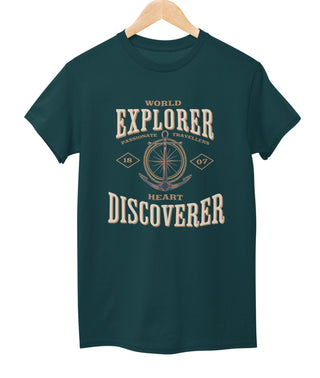 World Explorer Heart Discoverer Tee